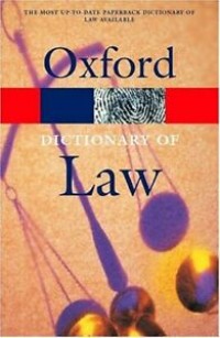 Image of A DICTIONARY OF LAW