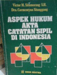 Image of ASPEK HUKUM AKTA CATATAN SIPIL