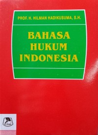 Image of BAHASA HUKUM INDONESIA
