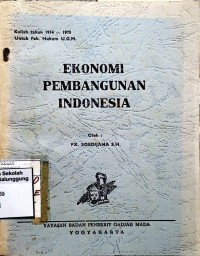 Image of EKONOMI PEMBANGUNAN INDONESIA