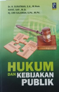 Image of HUKUM DAN KEBIJAKAN PUBLIK