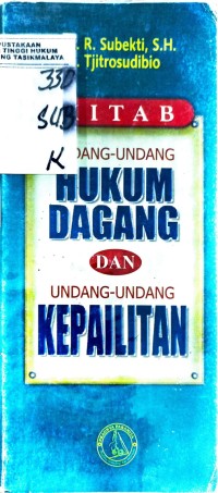 Image of KITAB UNDANG-UNDANG HUKUM DAGANG DAN UNDANG-UNDANG KEPAILITAN