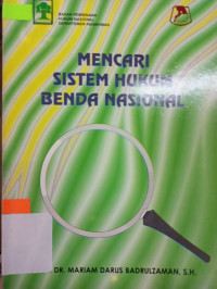 Image of MENCARI SISTEM HUKUM BENDA NASIONAL