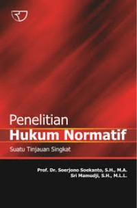 Image of PENELITIAN HUKUM NORMATIF: Suatu Tinjauan Singkat