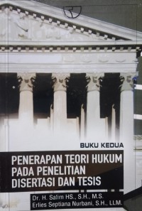 Image of PENERAPAN TEORI HUKUM PADA PENELITIAN JILID II