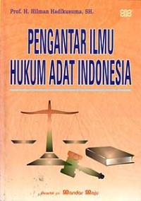 Image of PENGANTAR ILMU HUKUM ADAT INDONESIA