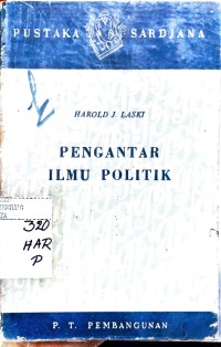 Image of PENGANTAR ILMU POLITIK