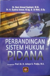 Image of PERBANDINGAN SISTEM HUKUM PIDANA