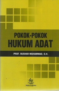 Image of POKOK-POKOK HUKUM ADAT