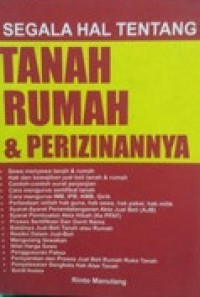 Image of SEGALA HAL TENTANG TANAH RUMAH DAN PERIZINANNYA