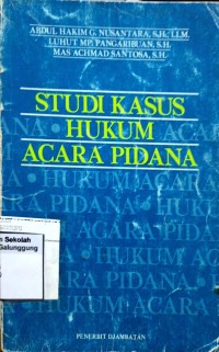 Image of STUDI KASUS HUKUM ACARA PIDANA`