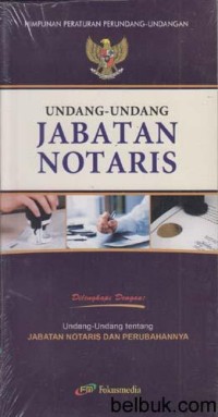 Image of UNDANG-UNDANG JABATAN NOTARIS