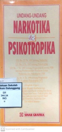 Image of UNDANG-UNDANG NARKOTIKA DAN PSIKOTROPIKA