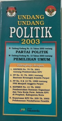 Image of Undang-Undang Politik 2003