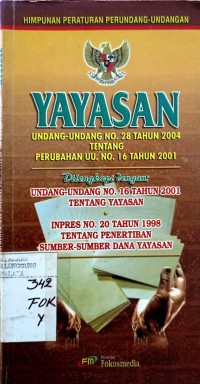 Image of UNDANG-UNDANG REPUBLIK INDONESIA TENTANG YAYASAN