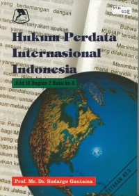 Image of HUKUM PERDATA INTERNASIONAL INDONESIA