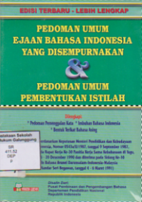 Image of PEDOMAN UMUM EJAAN BAHASA INDONESIA YANG DISEMPURNAKAN DAN PEDOMAN UMUM PEMBENTUKAN ISTILAH